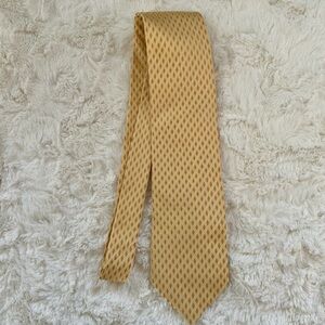 Ike Behar Gold Diamond Pattern Tie